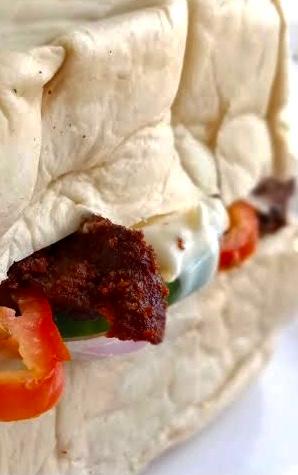 Bread and suya combination