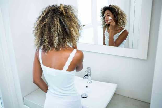 smooth unblemished face