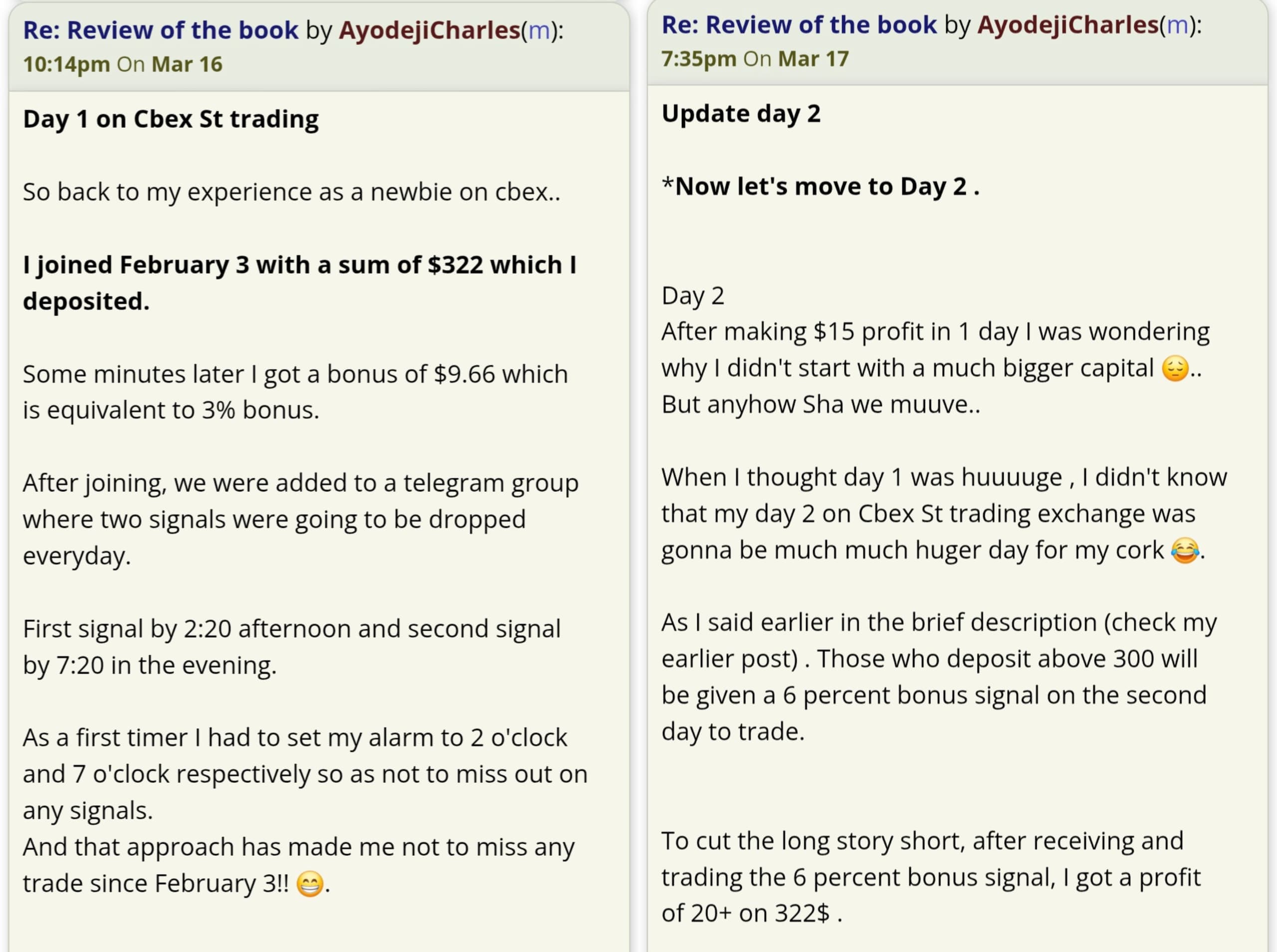 Testimony From A CBEX User